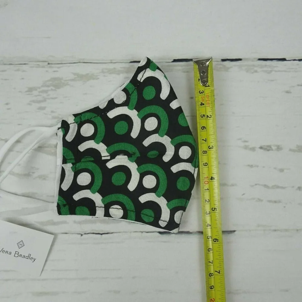 Clearance💎5/$25 New Vera Bradley Cloth Face Mask Imperial Tile Green Print
